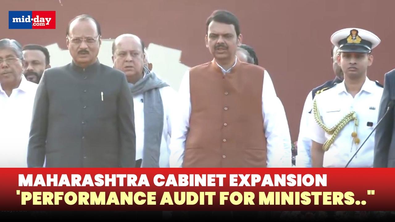 CM Fadnavis at Maha Cabinet Expansion, Announces Minister performance audit