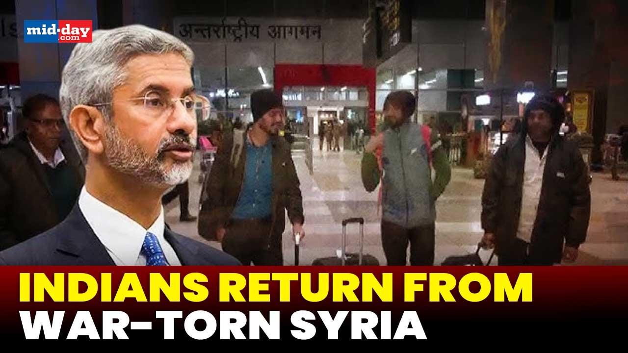 Syria Crisis: Four Indian Nationals evacuated from Syria arrive in Delhi