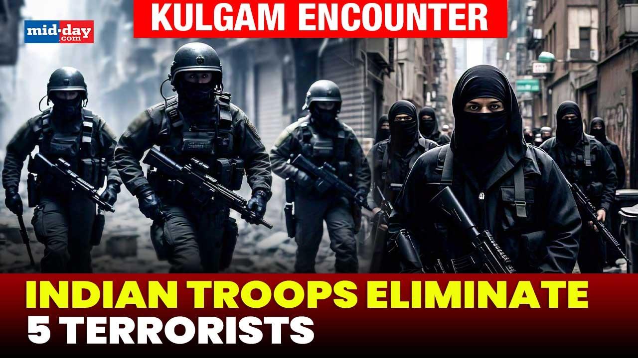 Kulgam encounter: Indian soldiers gun down five terrorists in J&K's Kulgam