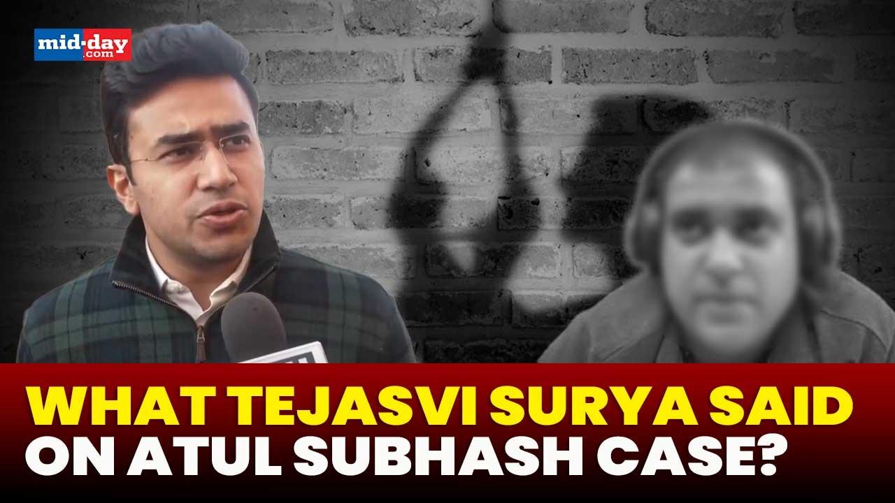 Atul Subhash case: Here's what BJP MP Tejasvi Surya said - WATCH VIDEO