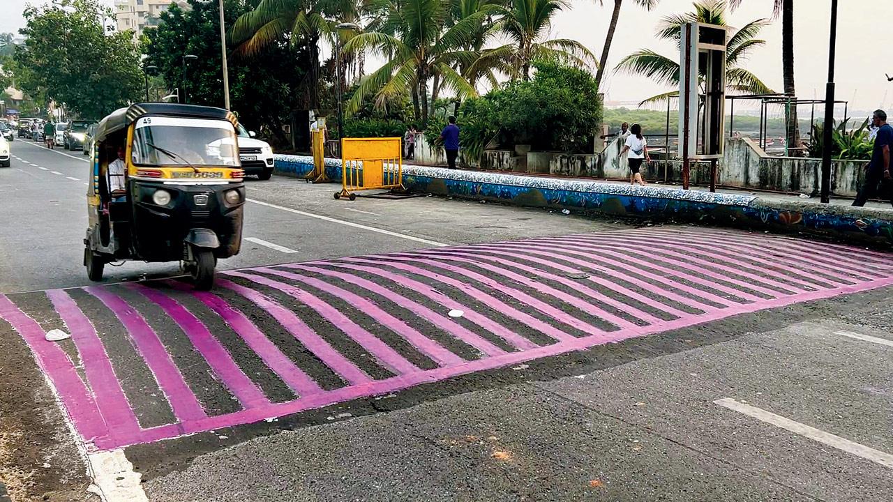 Mumbai roads turn pink to push for breast cancer awareness