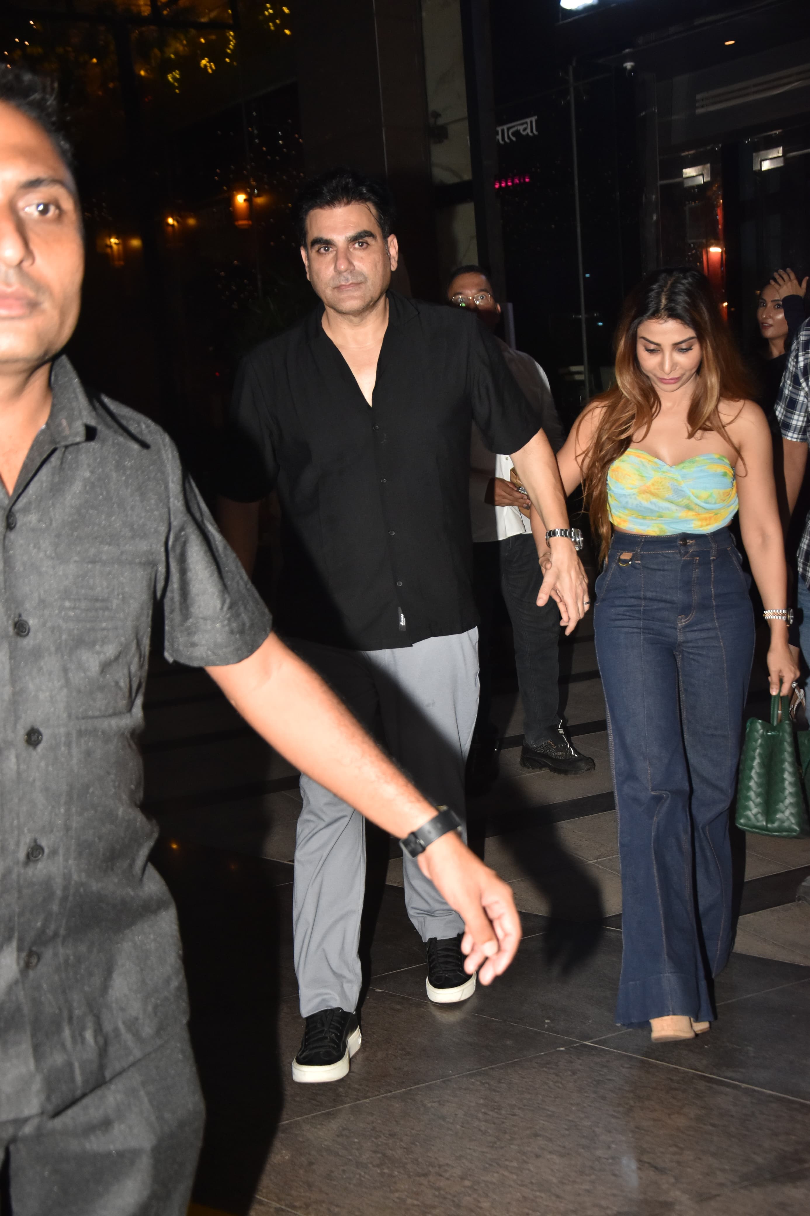 Arbaaz Khan and Sshura were snapped as they went out and about in the city