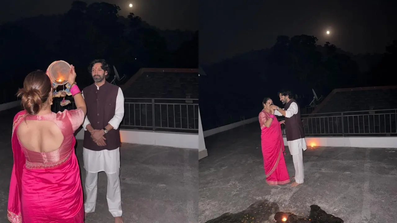 Vikrant Massey and Sheetal Thakur's Karwa Chauth celebration left fans in awe. The actor shared a series of pictures from their intimate celebration, and fans are gushing over Vikrant. Read More