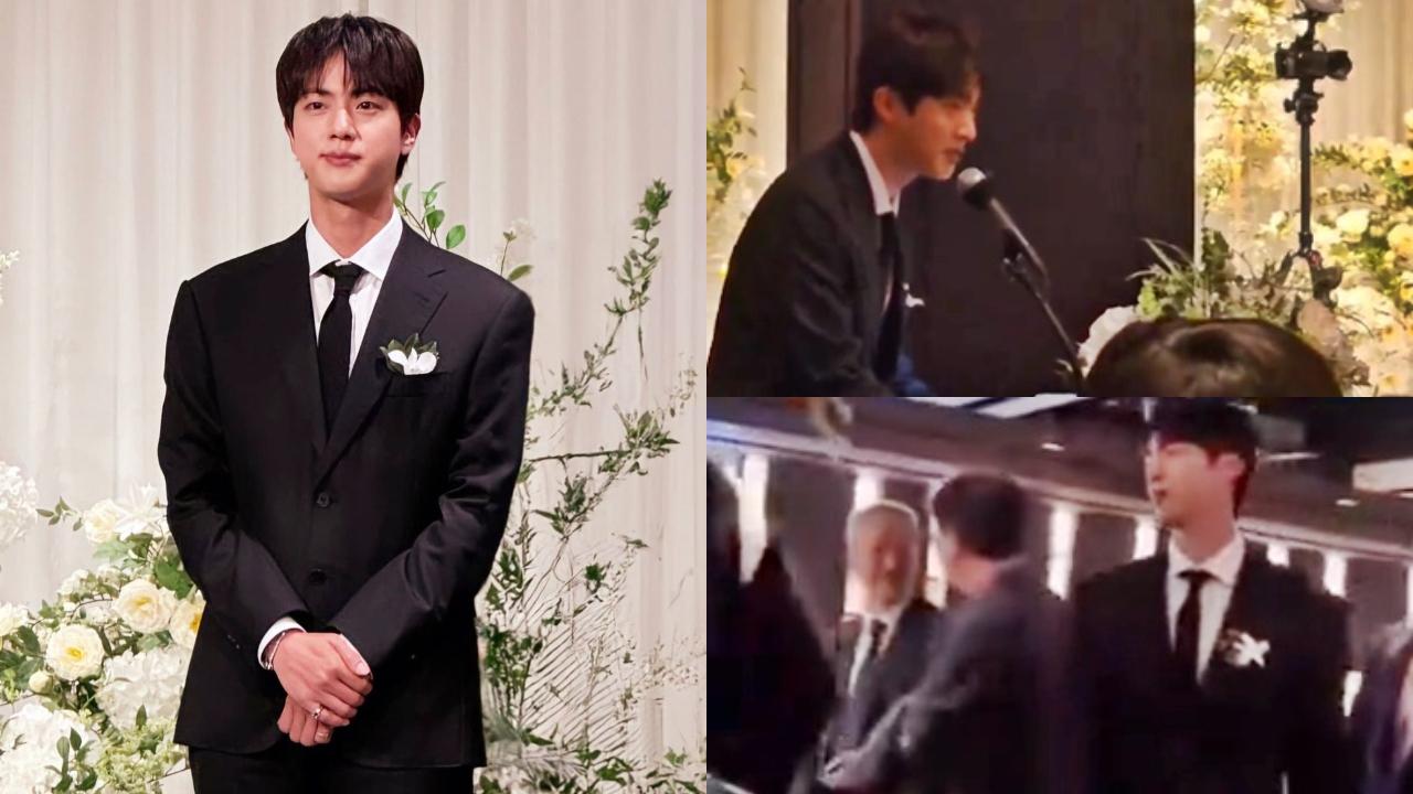 BTS' Jin turns MC for best friend's wedding, check out his adorable speech