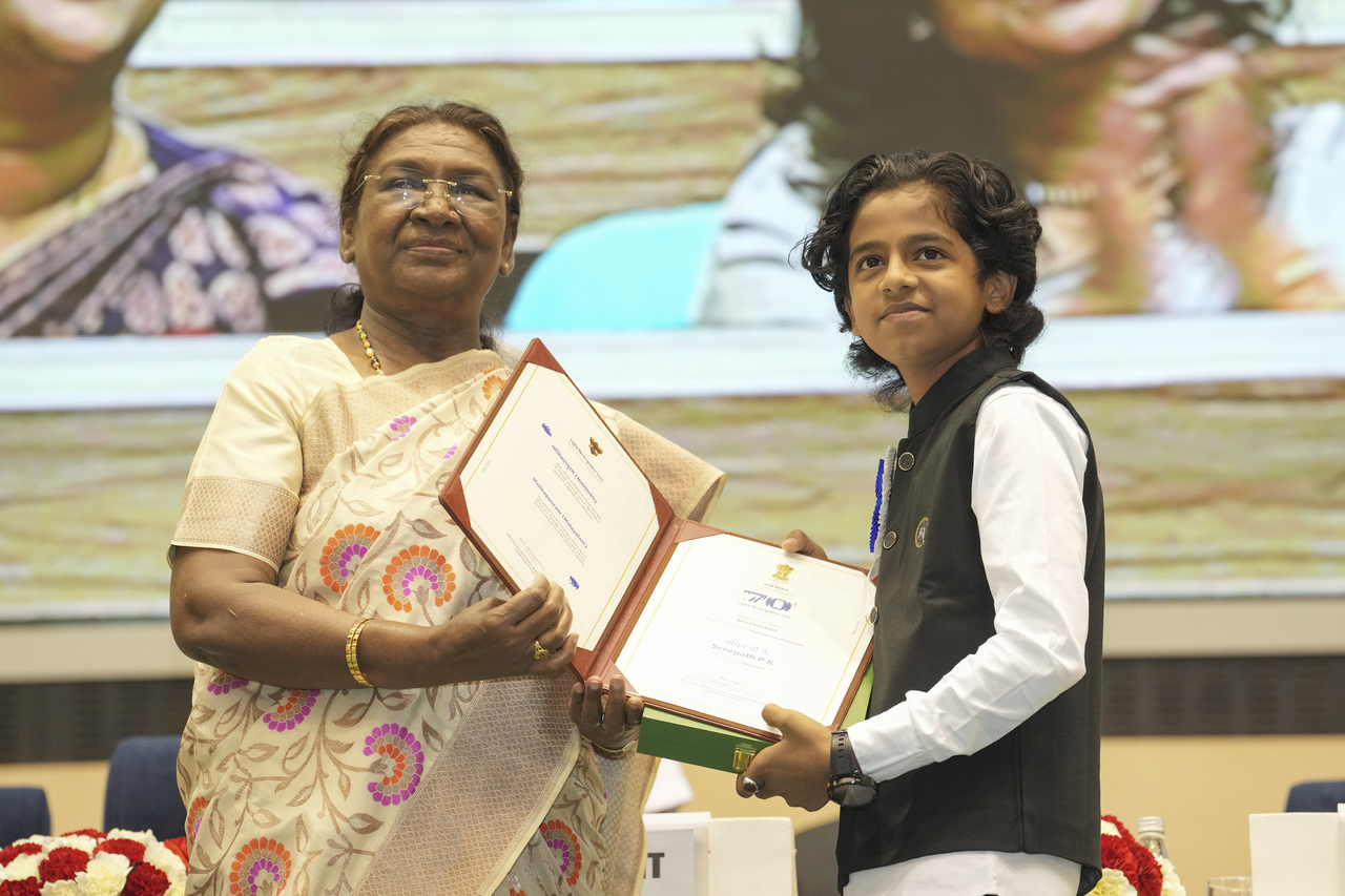 Sreepath won the Best Child Artist award for his role in the Malayalam movie 'Malikappuram'.