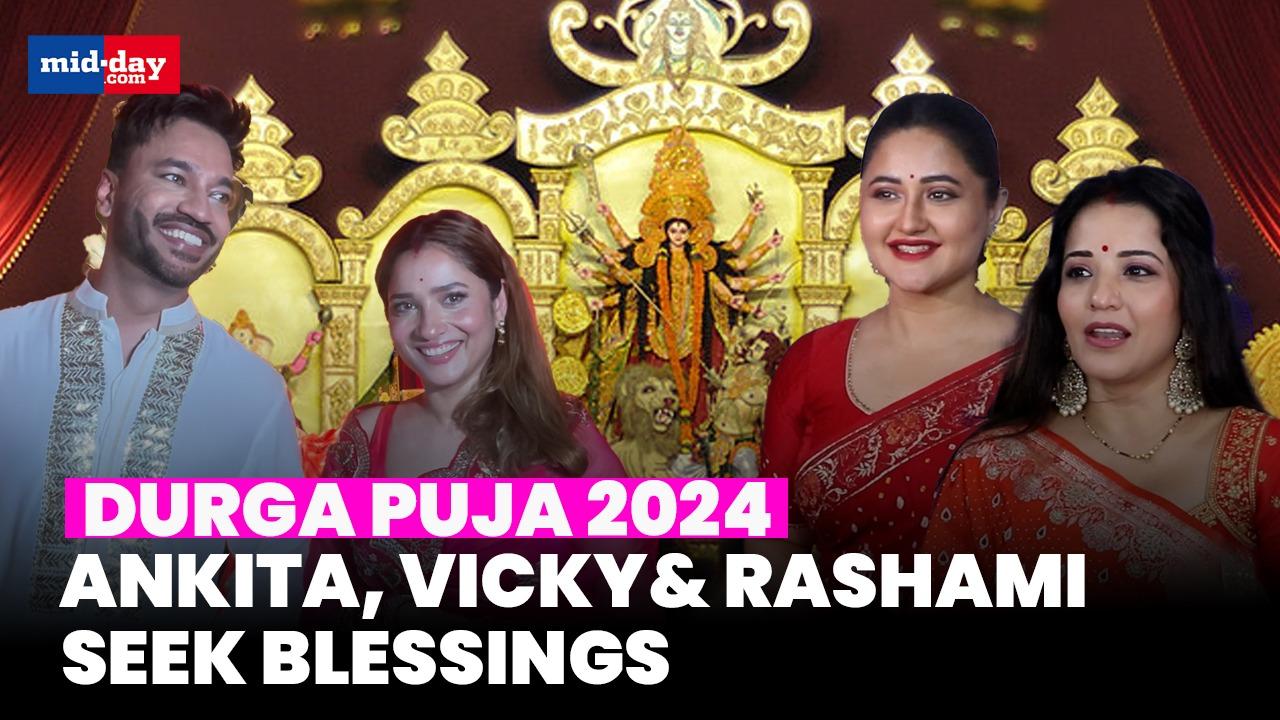 Durga Puja 2024: Ankita Lokhande, Rashami Desai, and others seek blessings