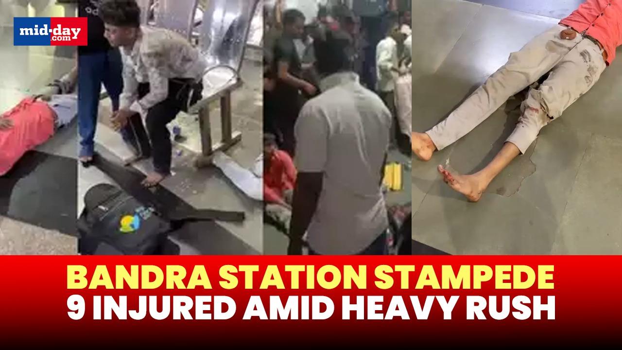 Bandra stampede: 9 injured in stampede at Mumbai's Bandra railway station