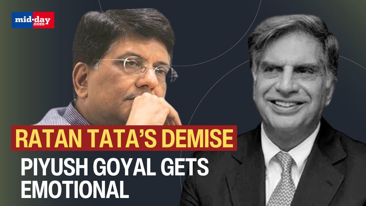 Ratan Tata Passes Away: Piyush Goyal gets emotional remembering Ratan Tata