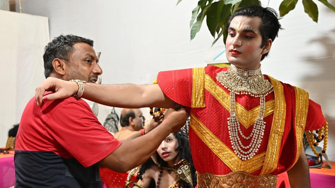 IN PHOTOS: Artistes perform the 'Ram Leela' during Navratri celebrations