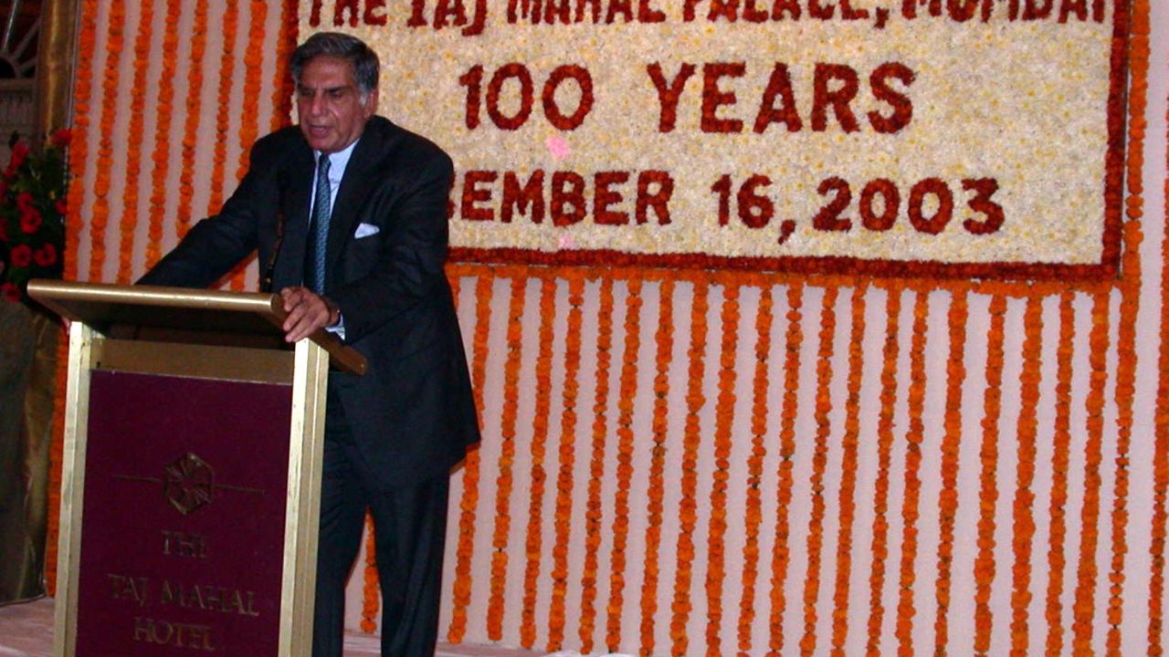 Chairman Ratan Tata addressed the gathering at the centenary year celebrations of the Taj Mahal Palace & Tower, Mumbai held at the Taj. Followed by special dance performances by underprivileged children from NGO Save the Children India