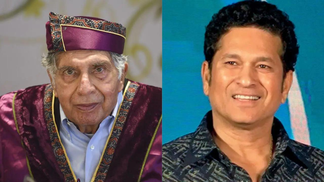 Ratan Tata, Sachin Tendulkar (Pic: File Pic)