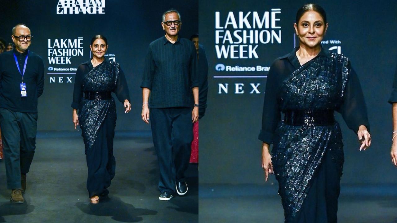 Lakme Fashion Week 2024: Shefali Shah rocks a saree made of bin bags and x-ray sheets