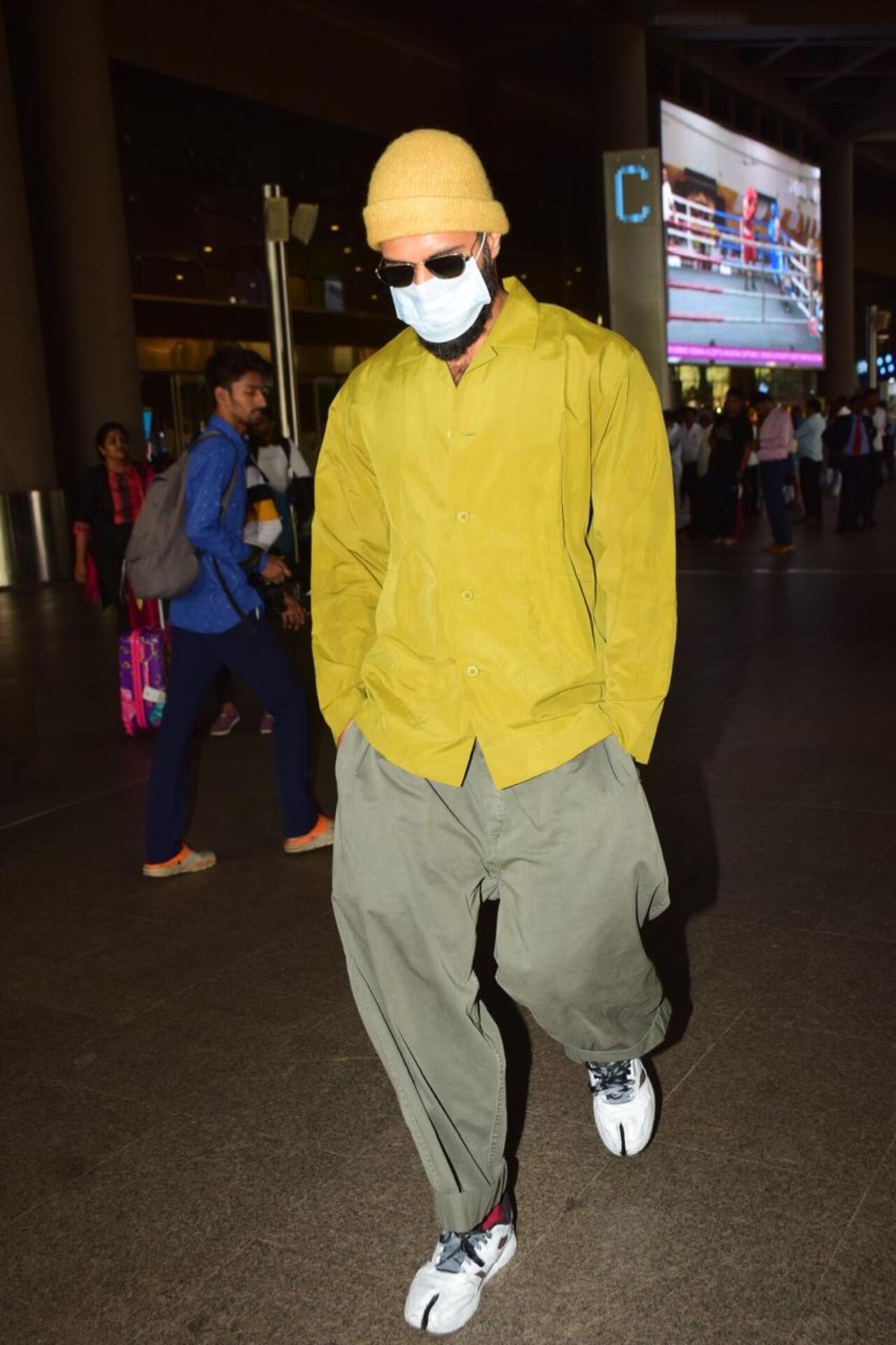 Actor Vijay Deverakonda was spotted at the airport as he arrived in the city.