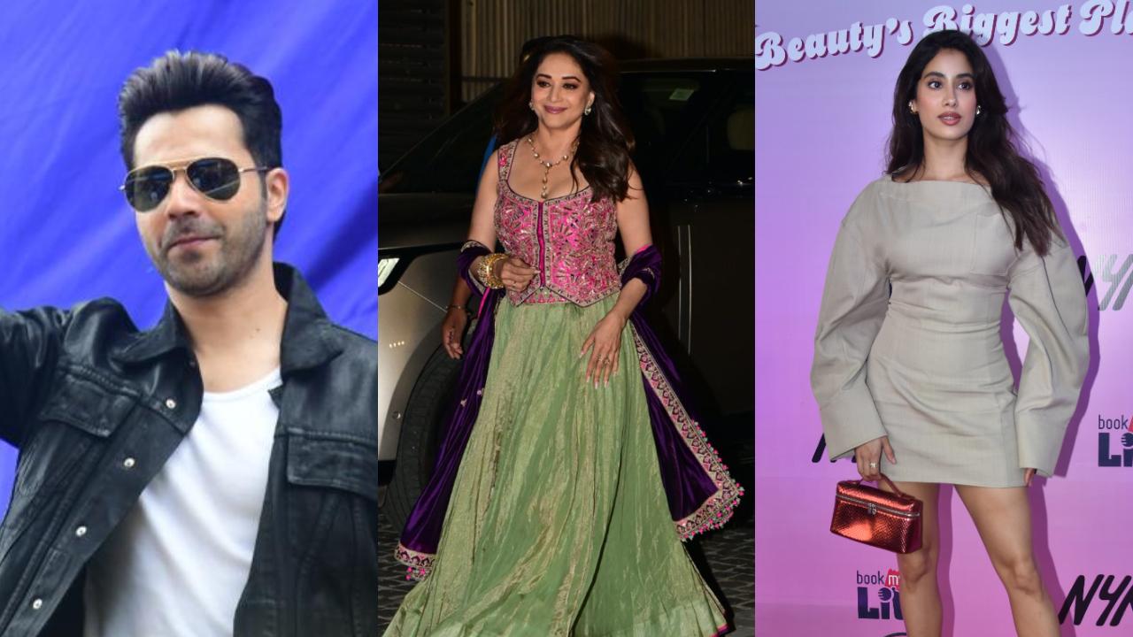 Spotted in the city: Varun Dhawan, Madhuri Dixit, Janhvi Kapoor and others