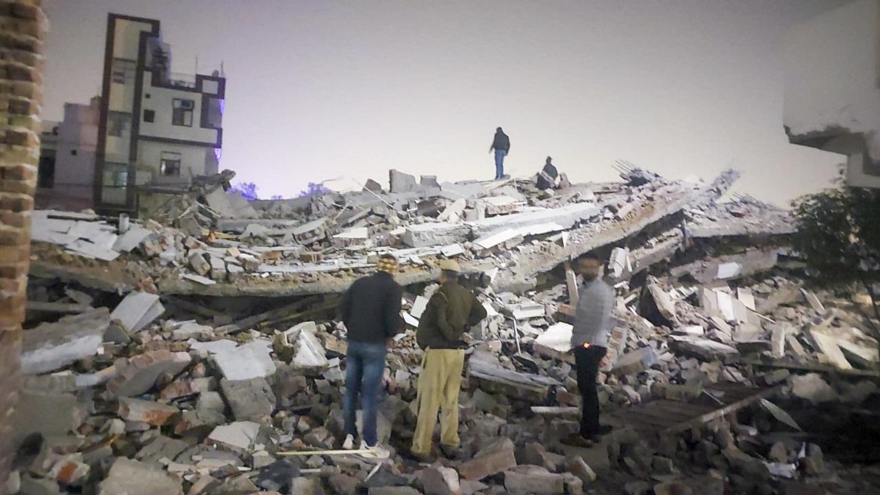 Delhi: New four-storey building collapses in Burari, 12 rescued