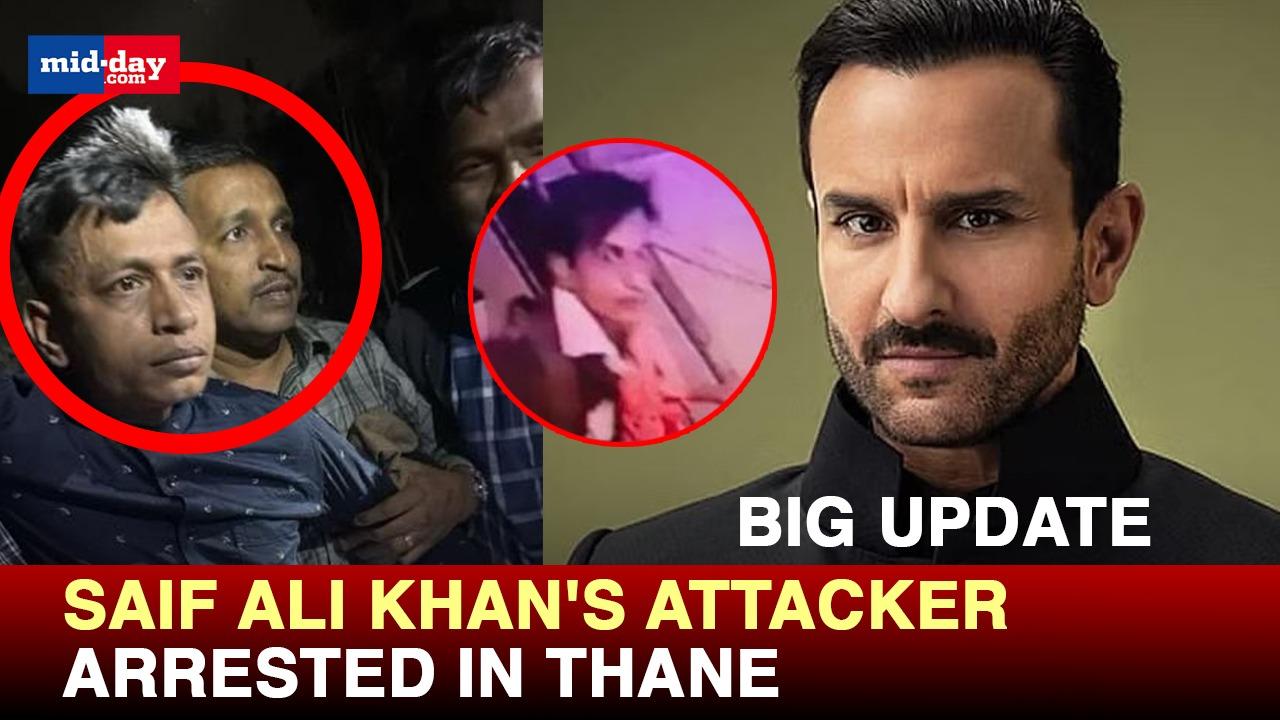 Saif Ali Khan's attacker arrested by Mumbai Crime Branch in Thane