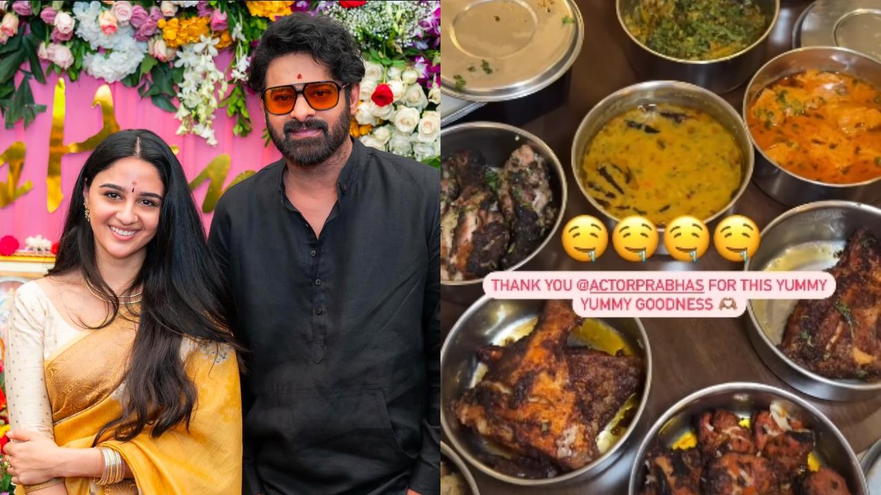 Prabhas treats his Fauji co-actor Iman Esmail with a spread of home-cooked meals