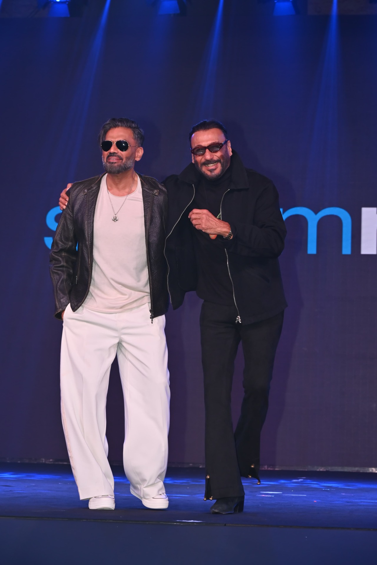 Jackie Shroff shared the stage with buddy Suniel Shetty as they announced the second season of the latter's show 'Hunter'